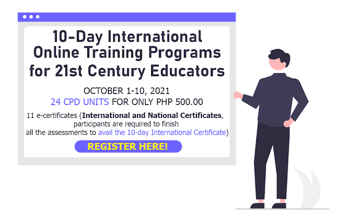 10-DAY International Online Training for Teachers with 24 CPD Units | October 1-10 | Register Now