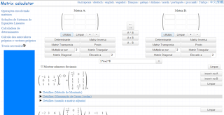 Calculadora de Matrizes