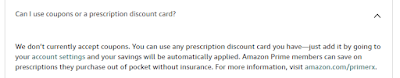Amazon policy on coupon cards