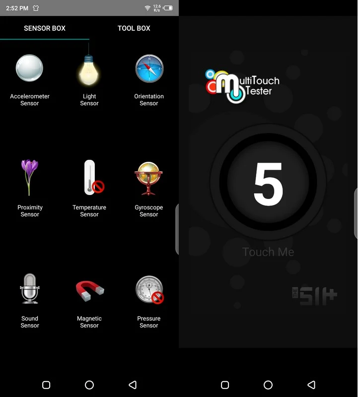 Sensorbox for Android & Multitouch Tester Infinix Hot 8