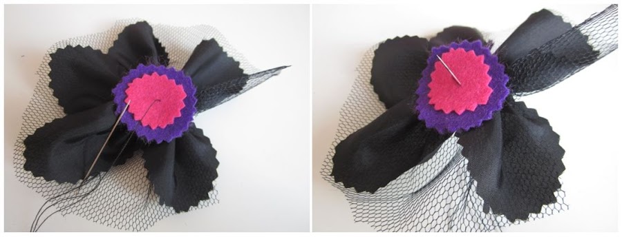 mis nancys, mis peques y yo, tutorial facil DIY tul y tela coser fieltro