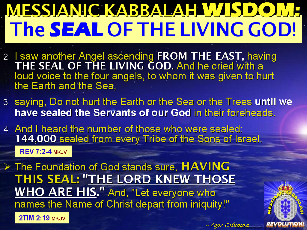 COLUMNA BITES OF WISDOM Salvation Secret 8 WHAT IS THE "SEAL OF THE