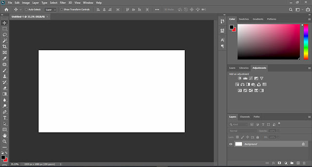 صفحة جديدة على فوتوشوب 2020 صفحة جديدة على Photoshop 2020