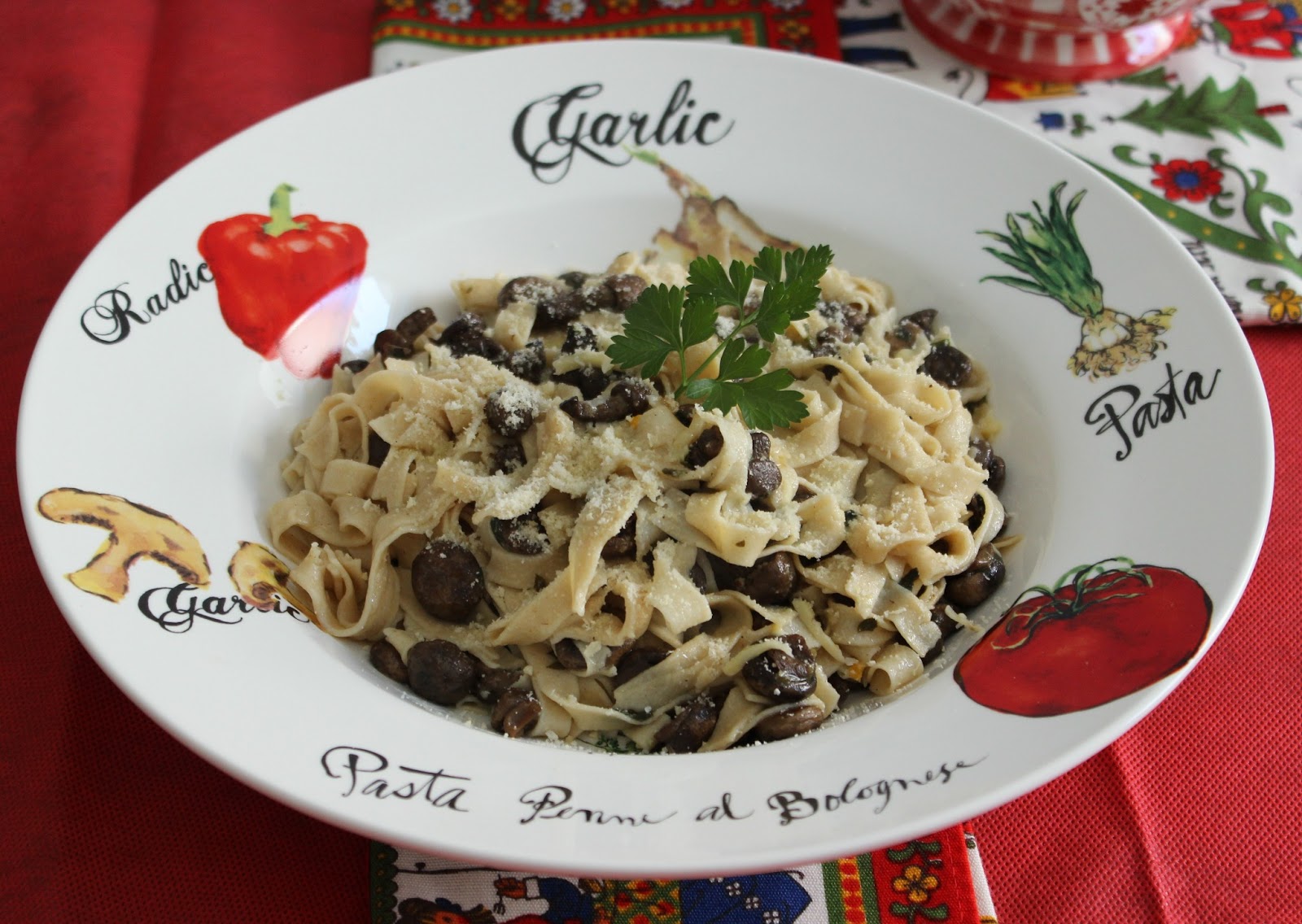 Pasta Fresca al Vino Blanco, con Setas Las Recetas de Marichu.... y