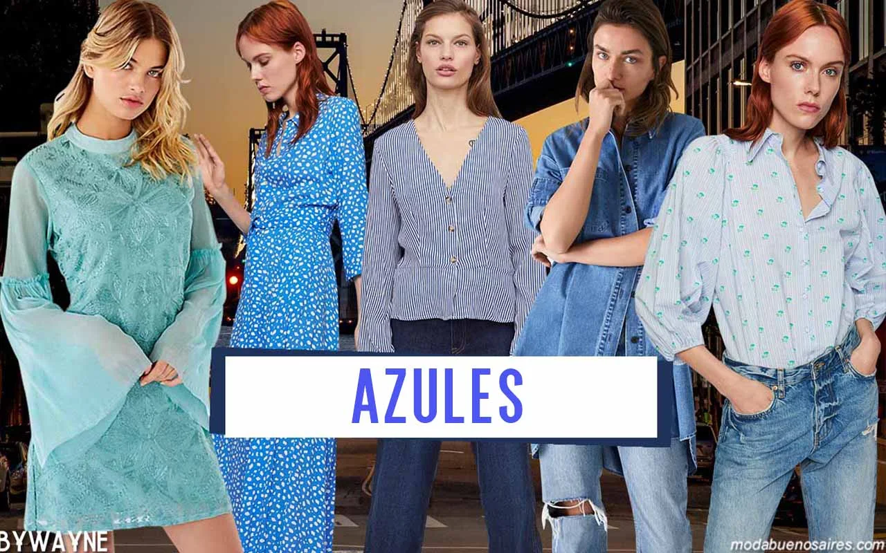 Moda primavera verano 2020: azules y sus variantes, colores de moda primavera verano 2020.