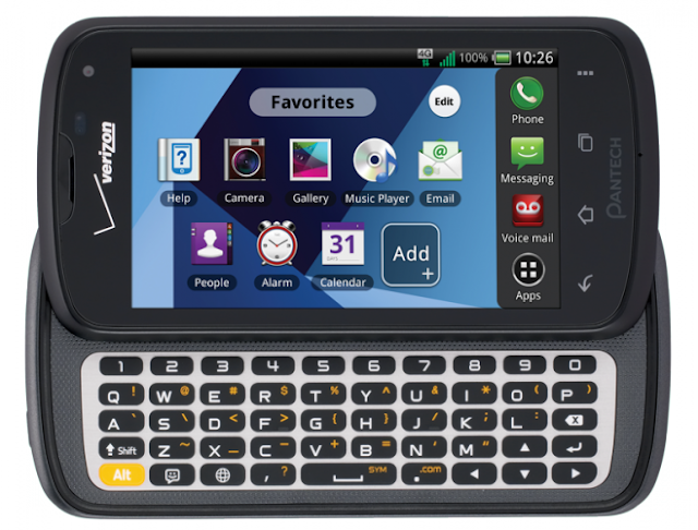 Pantech Marauder - USA - Verizon Wireless - Side slider - Physical QWERTY keyboard