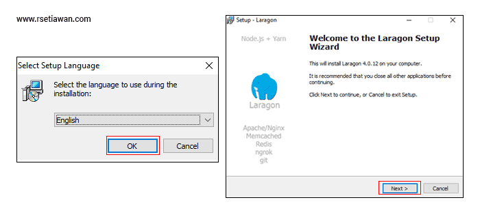 Cara install LARAGON di Windows 10