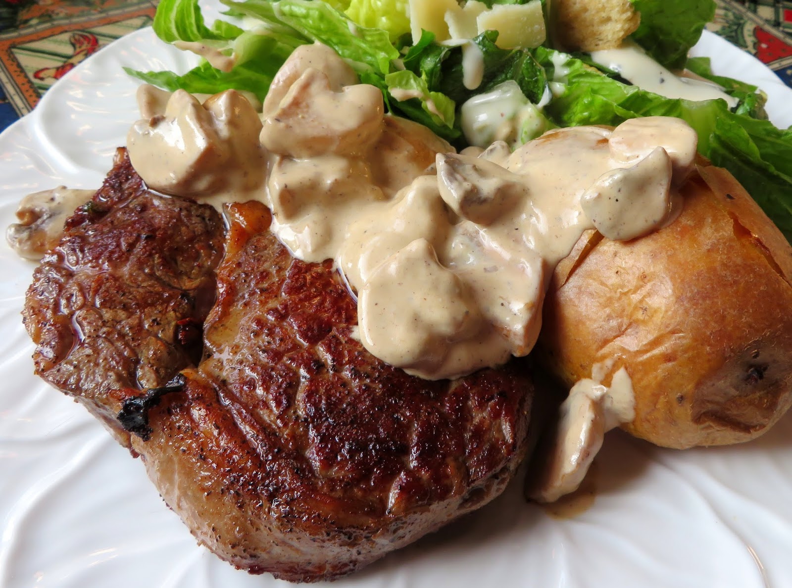 Garlic Butter Steak with a Creamy Mushroom Sauce The English Kitchen