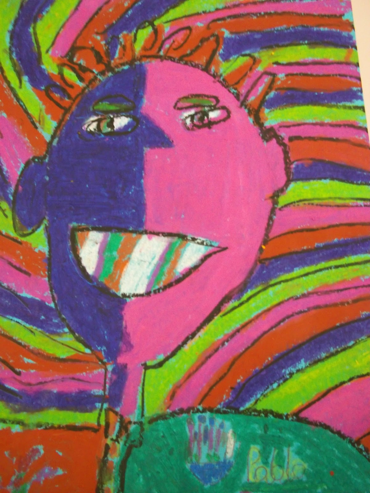 Art Kids of Benavidez Elementary: Self-Portraits - Picasso Style