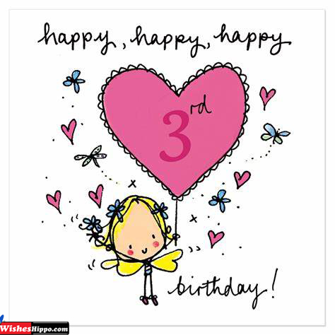 Princess 3rd Birthday Wishes For Daughter Happy 3Rd Birthday Wishes For Daughter, Baby Girl - Wisheshippo