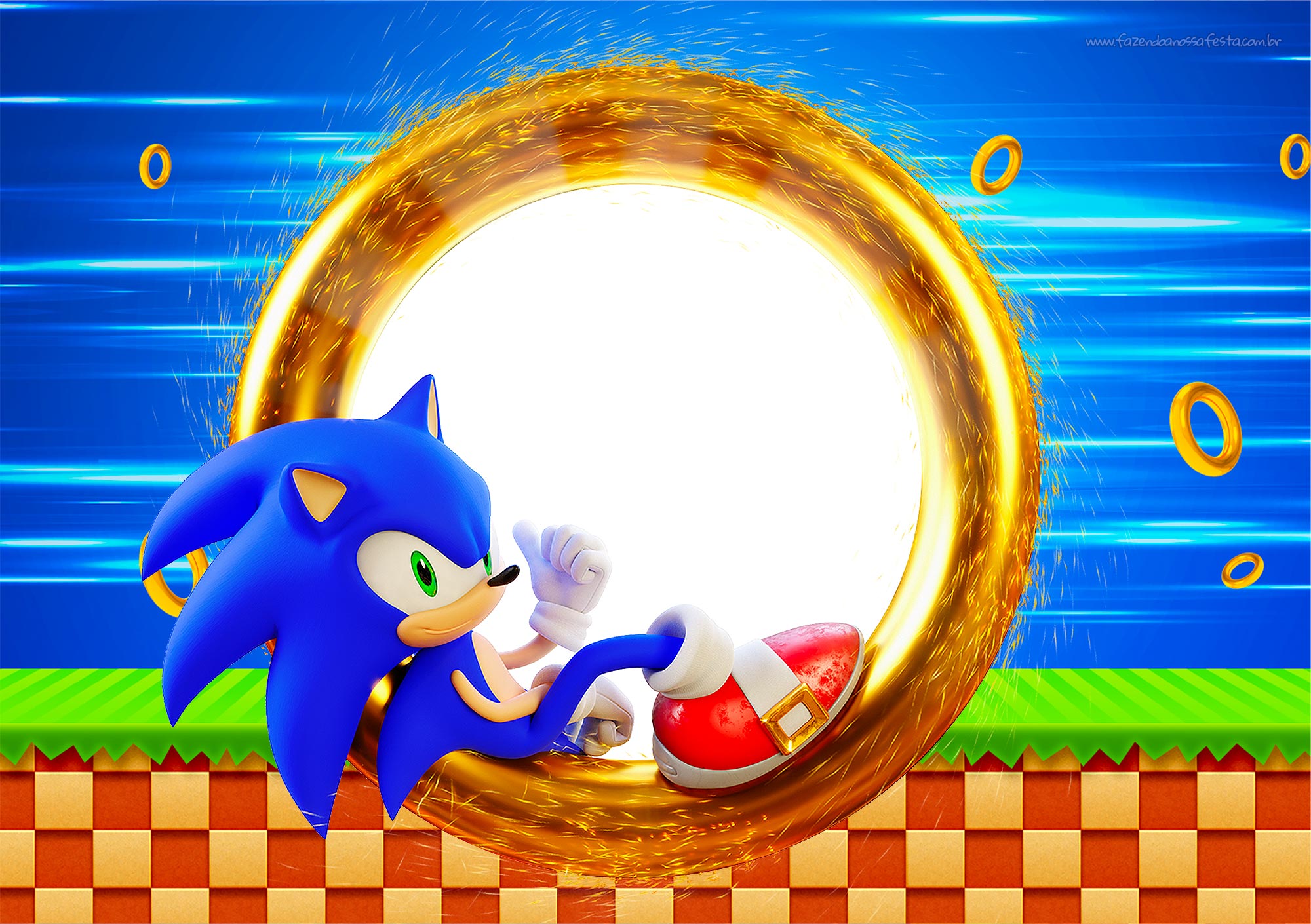 Fiesta de Sonic: Invitaciones para Imprimir Gratis. - Oh My Fiesta! Friki