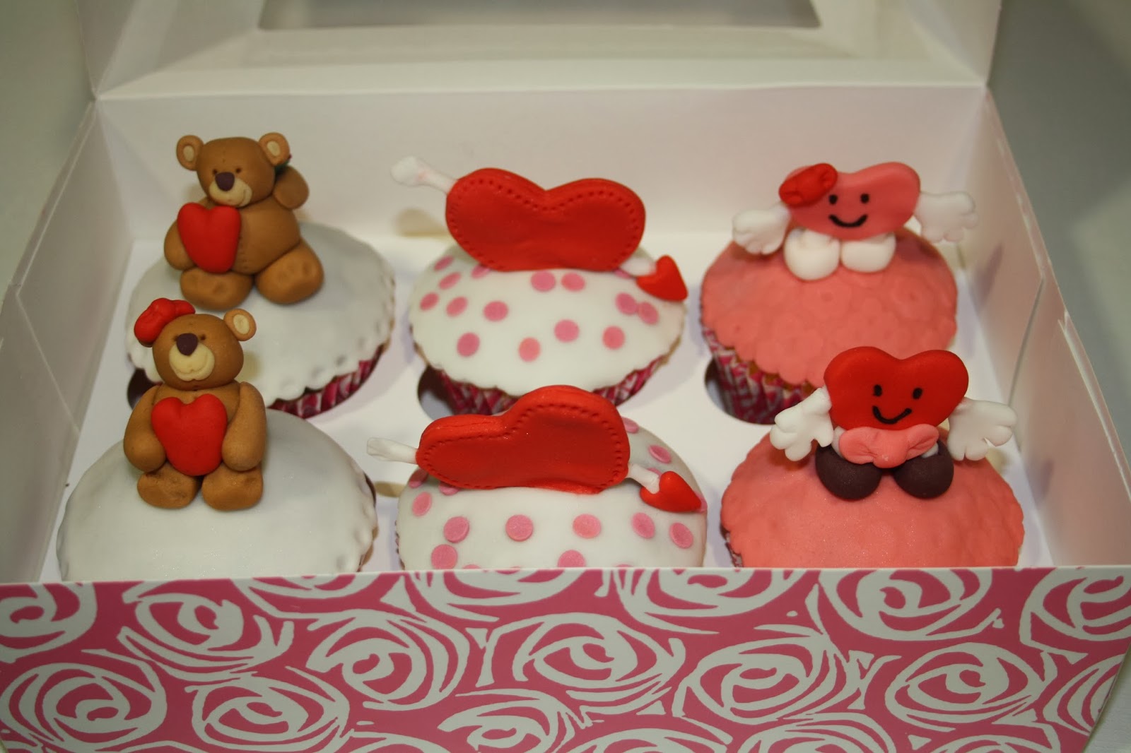 Cupcakes San Valentin, parte 1