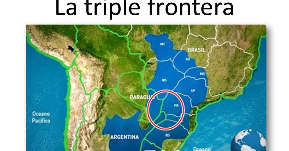 Triple Frontera Paraguay Argentina Brasil Mapa Triple