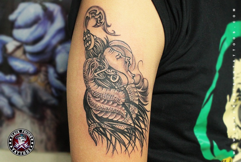Roaring Lord Shiva Tattoo Black Poison Tattoos Roaring Lord Shiva Tattoo Black Poison Tattoos