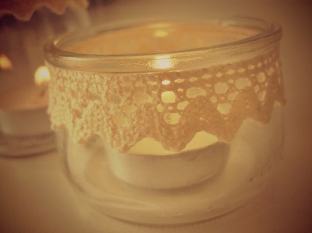 DIY Portavelas vintage reciclado / recycled candle holder / Photophore recyclé