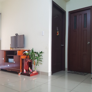 phòng khách chung cư vision 1 phòng ngủ bình tân