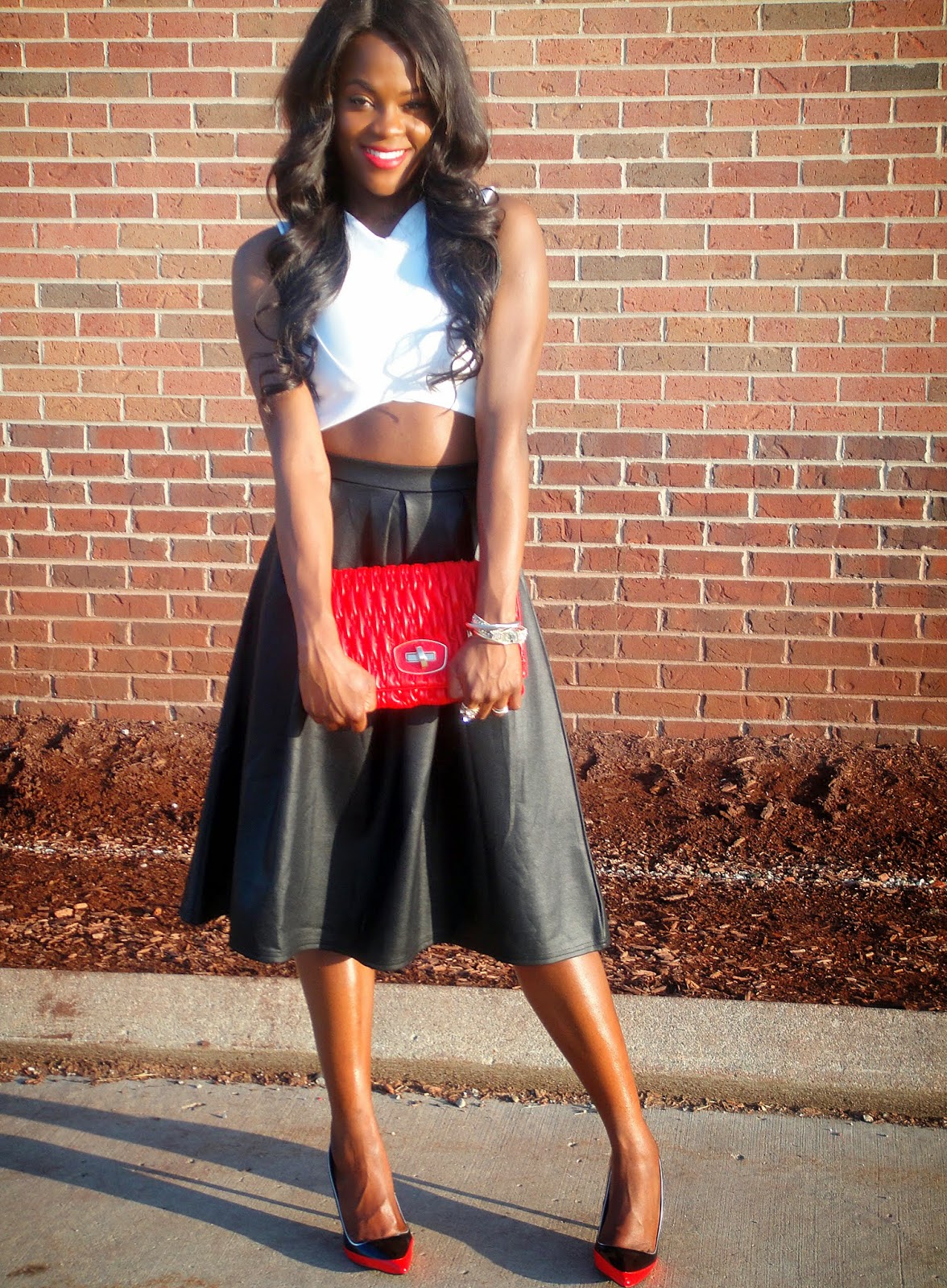 cranberry tantrums: Sunkissed: Crop Top and Midi Skirt