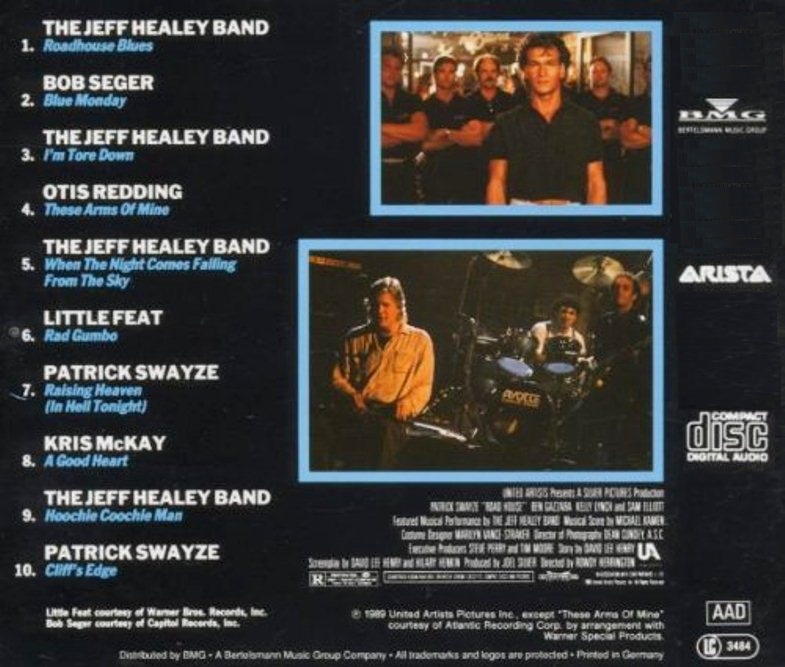 70disconights ROAD HOUSE THE ORIGINAL MOTION PICTURE SOUNDTRACK (1989)