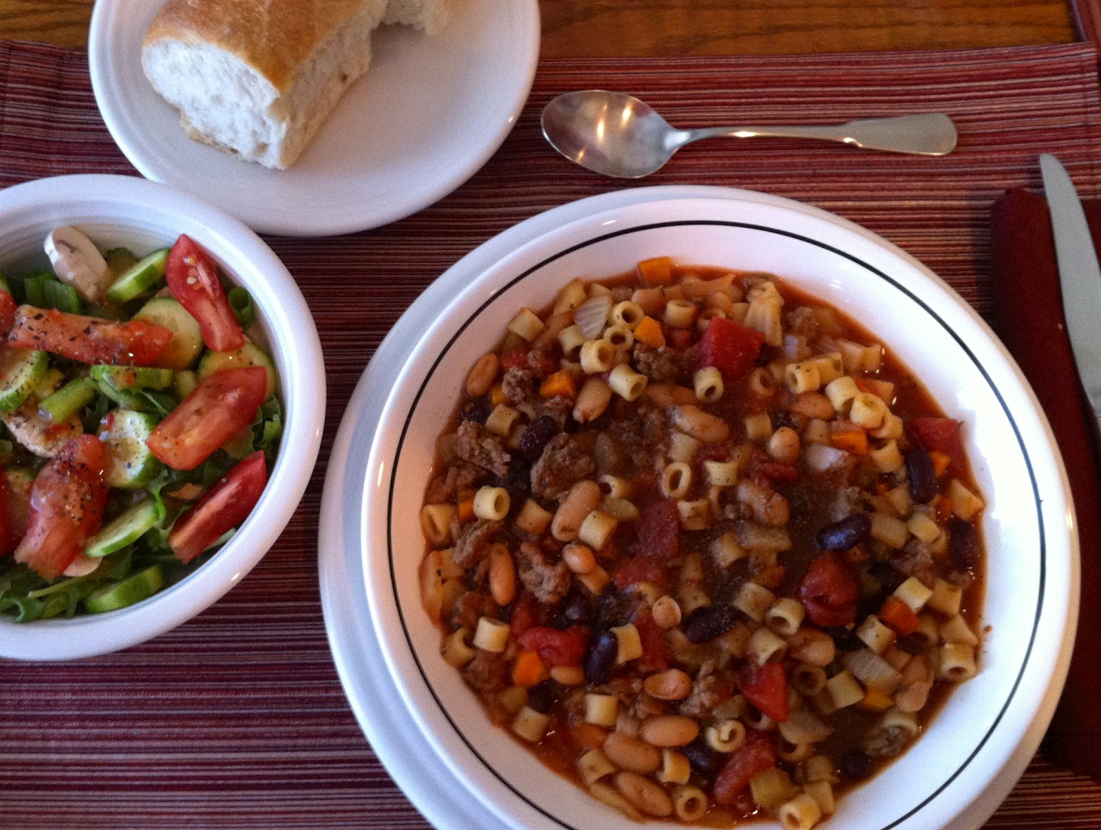 Pasta & Kidney Bean Soup (aka Pasta e Fagioli)