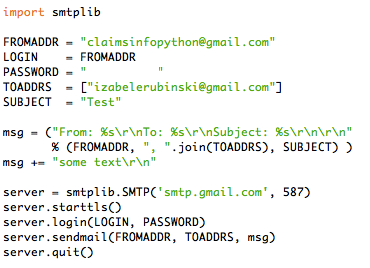 Python: Sending Emails with Python