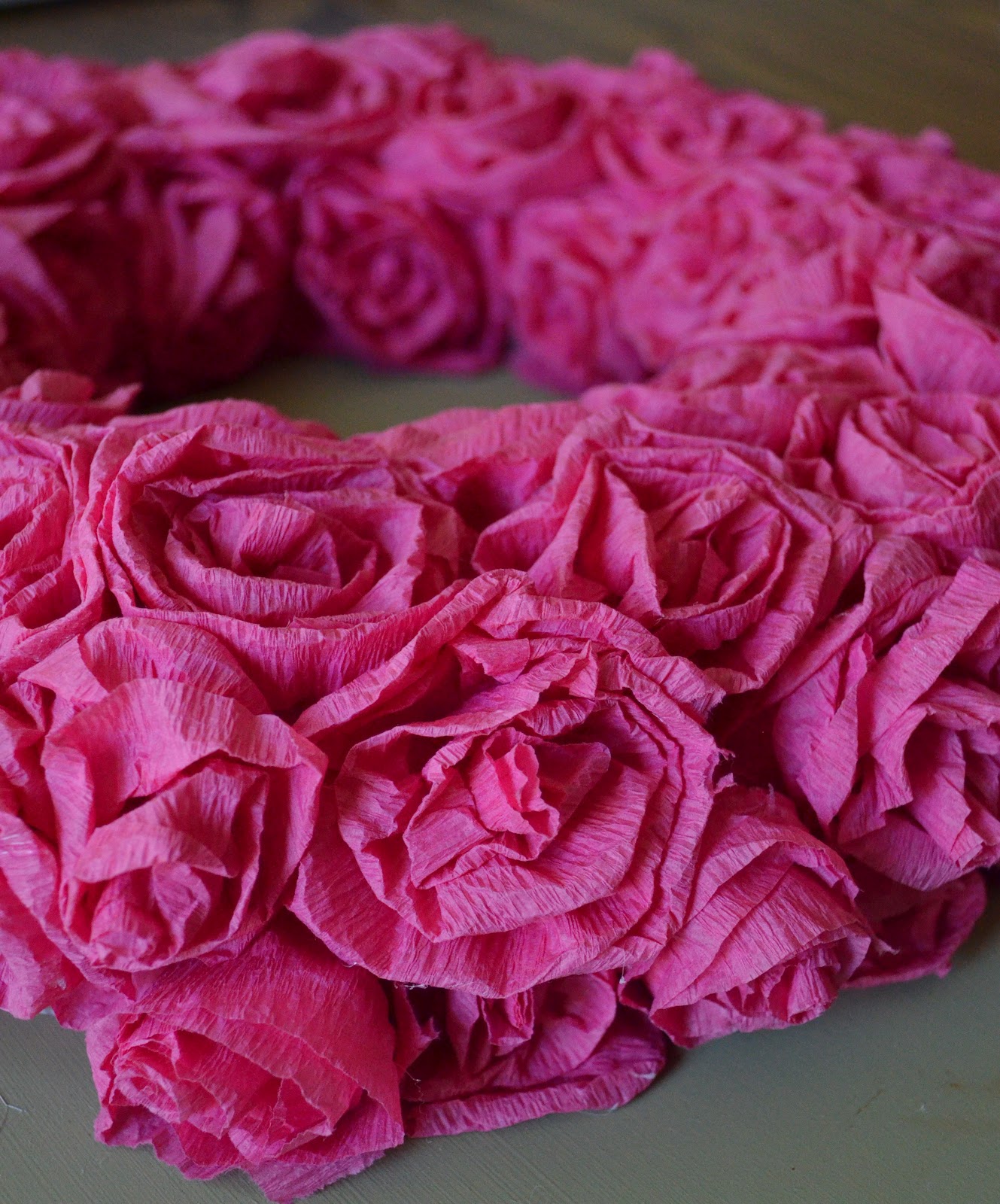 My Best Friend's Blog crepe paper wreath