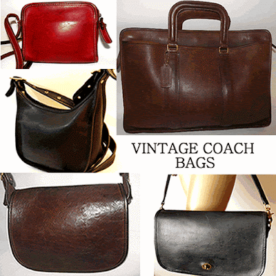 Vintage Coach Purse Collage