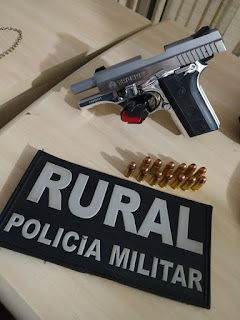 Patrulha Rural da PM prende homem e apreende pistola no município de Iretama