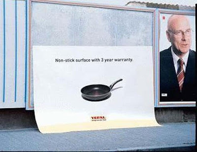 Affichage, street marketing, publicité, tefal, poêle