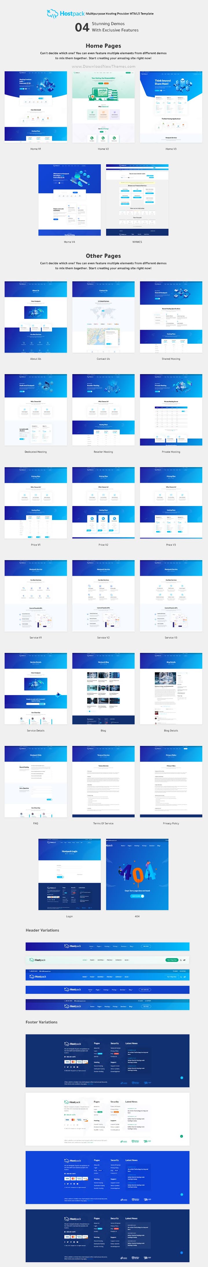 Responsive Hosting Bootstrap Template