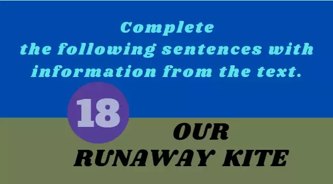 Complete sentences with information from text