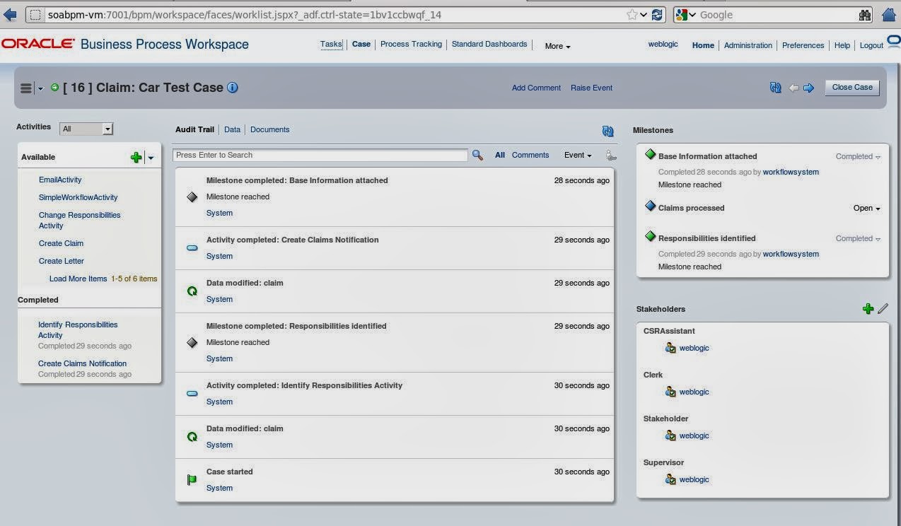Inside BPM and SOA: Install the new User Interface for Oracle Case ...