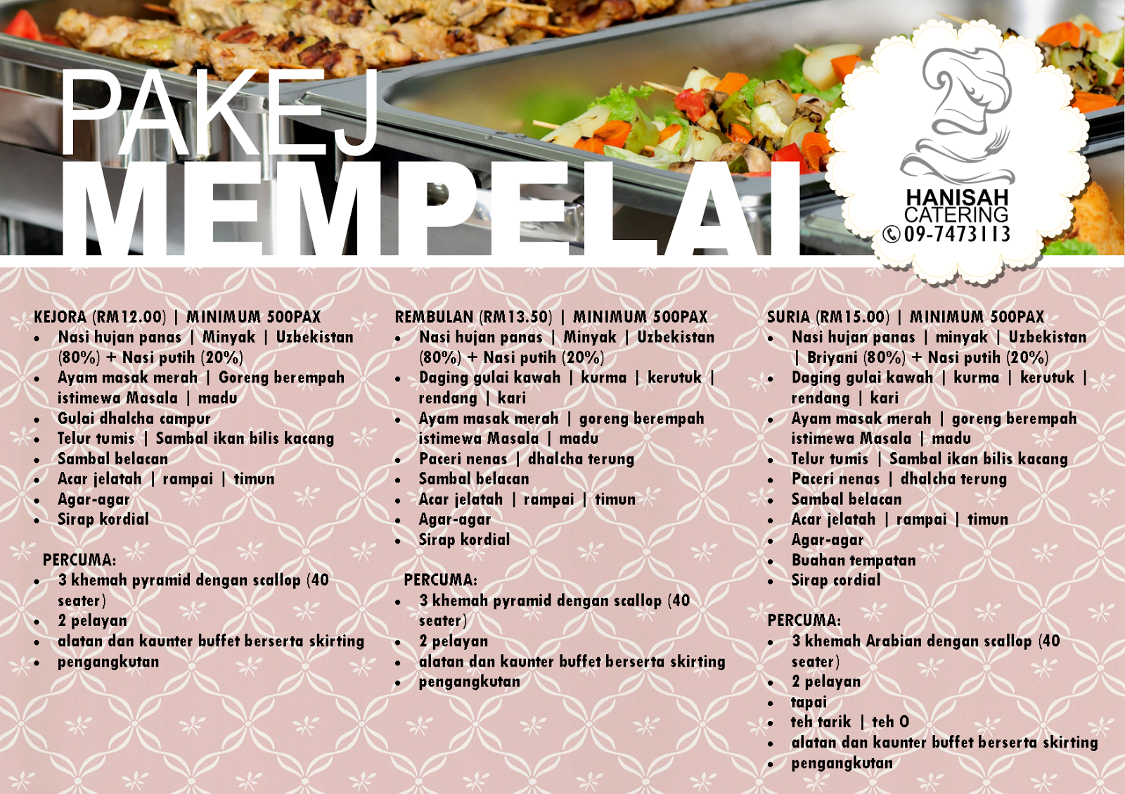 Hanisah Catering catering expert for small parties and office