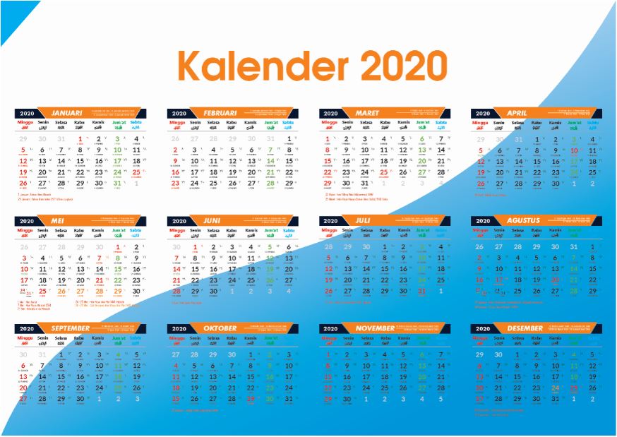 Kalender Tahun 2020