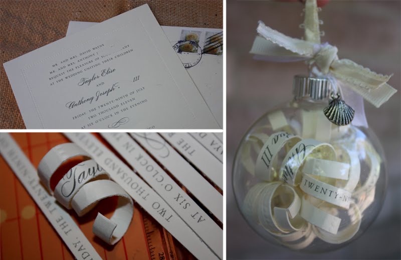 Chasing Rainbows Kissing Frogs Wedding Invitation Keepsake Key Information Names Date Etc Wring Them Around A Pencil To Create Lovely Curls And Then Inserting Into Gl Ornament