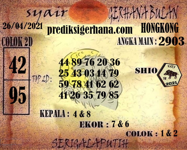 Syair Togel Hongkong 26 April 2021 Syair Terlengkap Hari Ini