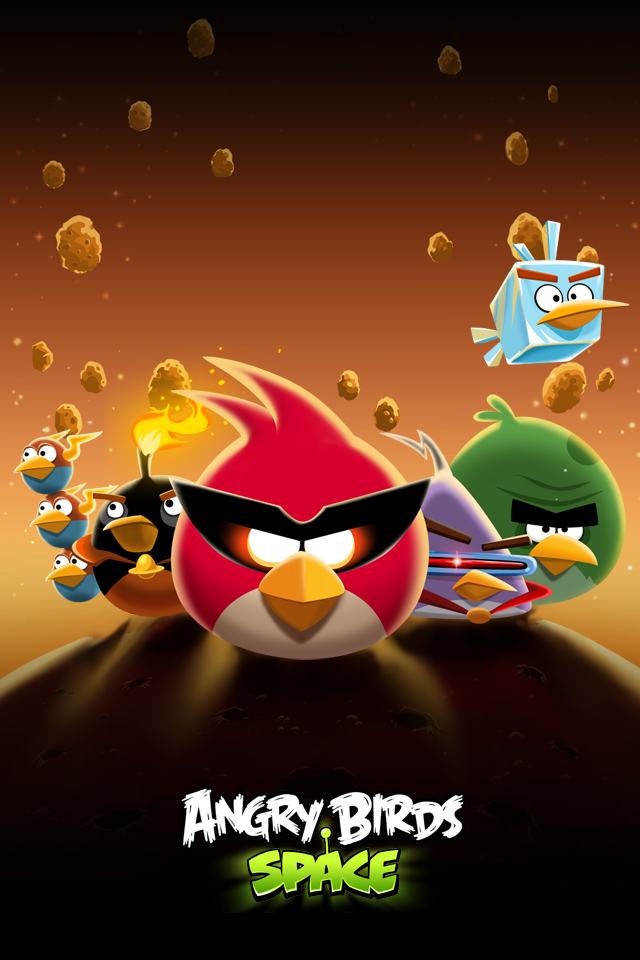 Angry Birds Space HD Iphone Wallpaper