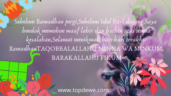 Ucapan Selamat Idul Fitri Dan Lebaran Terbaru 1 Syawal 1441h 2020