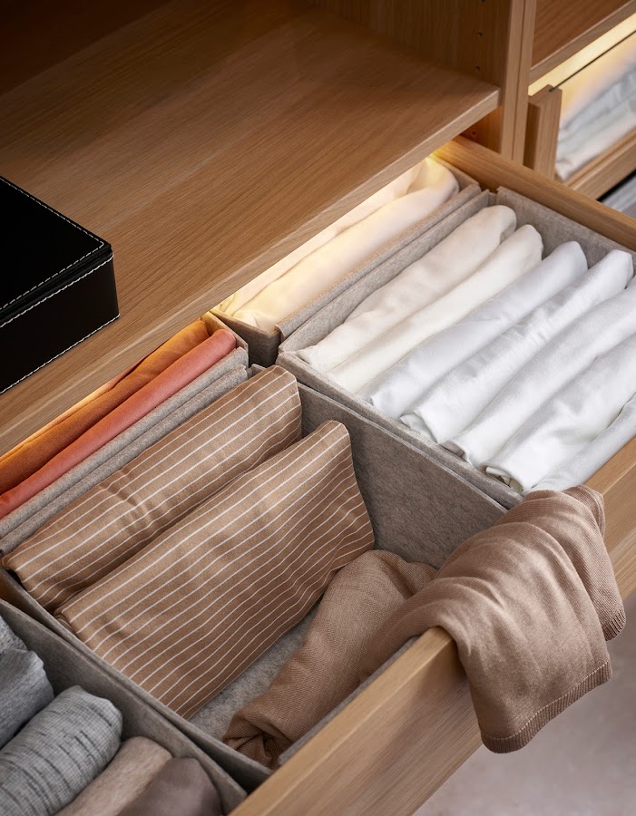 organización de armarios con Marie Kondo