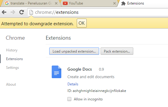 MENGATASI MASALAH IDM ATTEMPTED TO DOWNGRADE EXTENSION