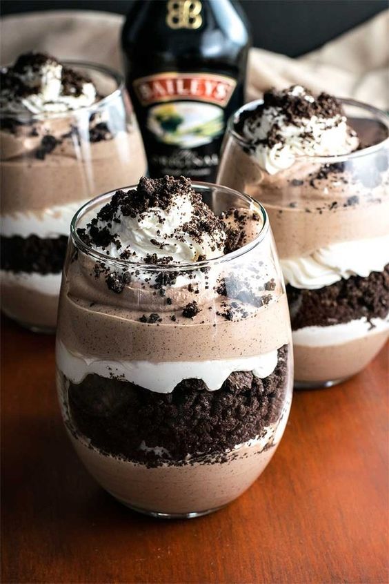 Baileys Cookies And Cream Parfaits - dessert recipes diabetics