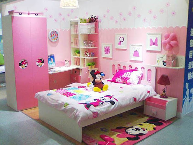 Contoh desain kamar tidur anak perempuan sederhana Contoh desain kamar tidur anak perempuan sederhana