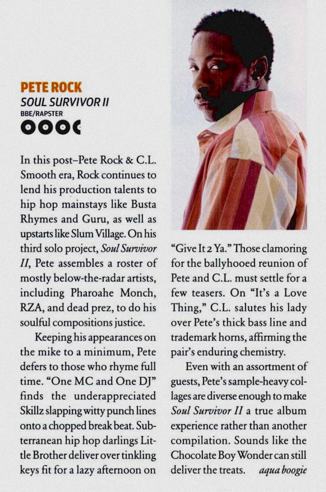 Pete Rock 'Soul Survivor II' (May 11, 2004) Album Review Vibe Magazine