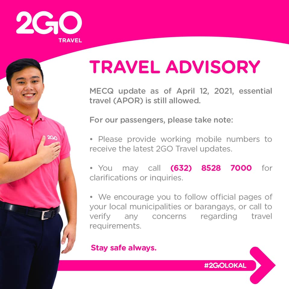 2go travel email address