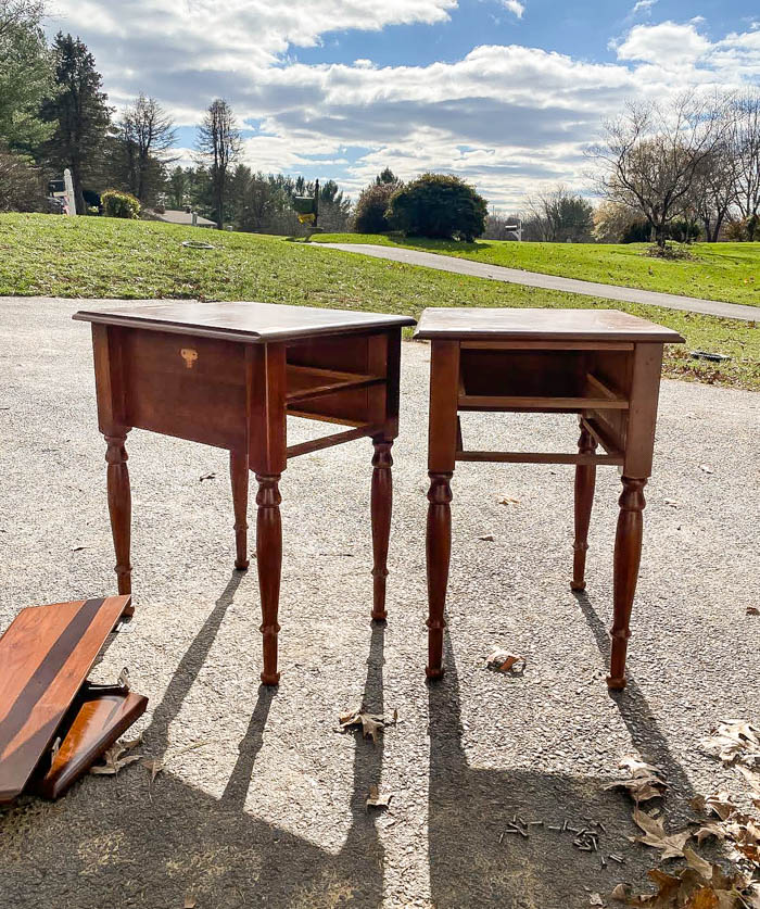 Drop Leaf Table Makeover Before and After Little House of Four Creating a beautiful home