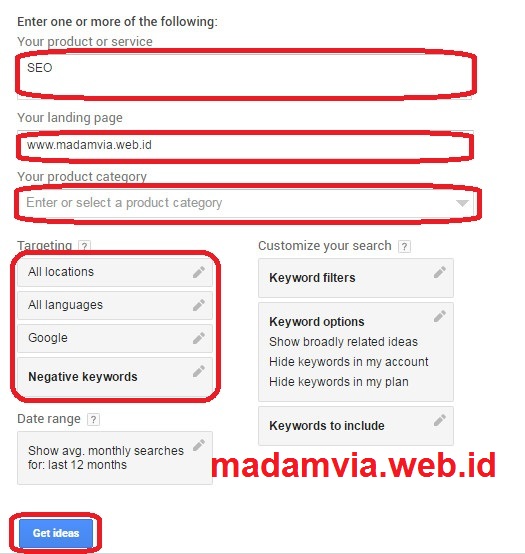 Cara Riset Keywords Kata Kunci Dengan Google Keyword Planner 2016