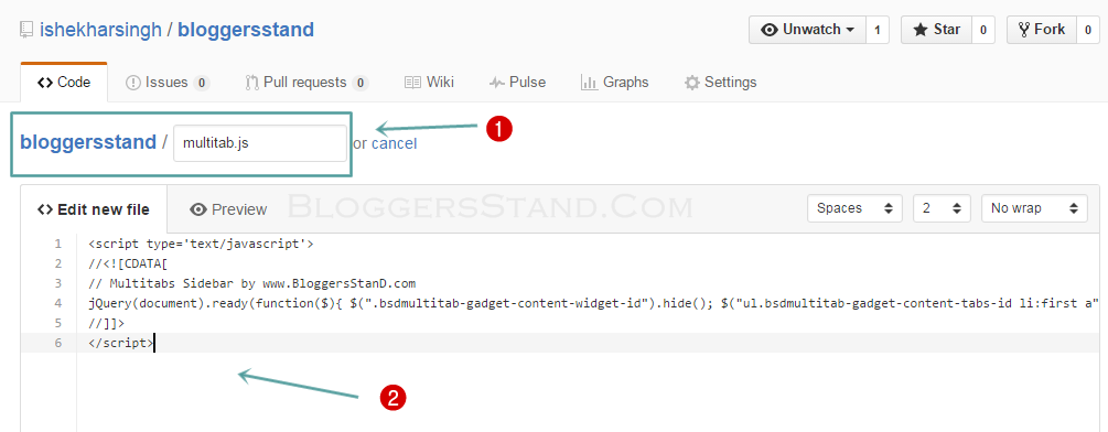 How To Host JavaScript And CSS Free On Github - BloggersStand