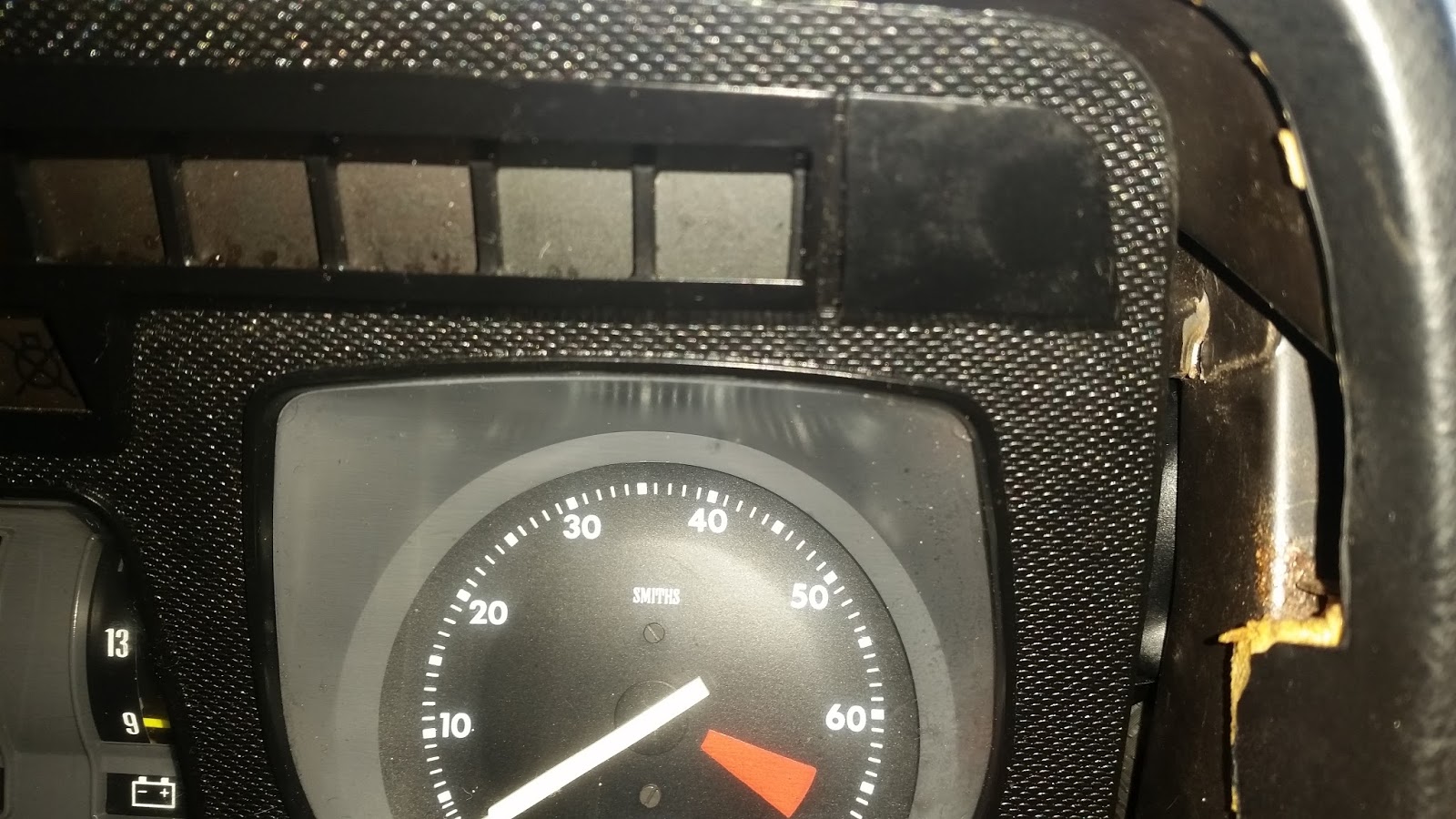 Jaguar XJS Dashboard instrument panel lighting