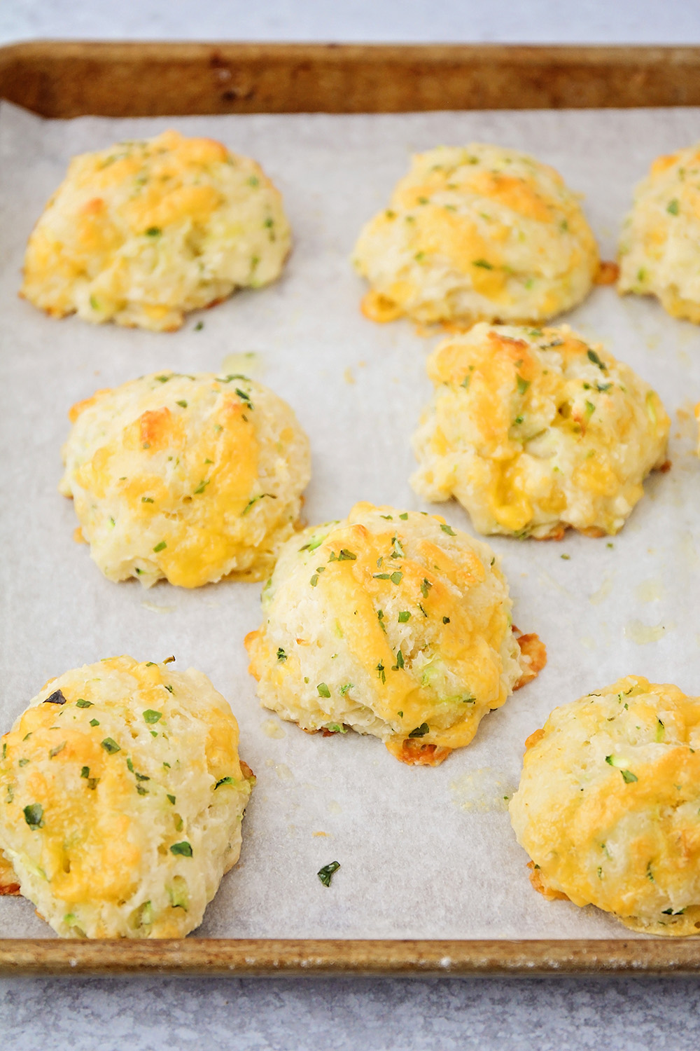 Cheddar Zucchini Biscuits The Baker Upstairs