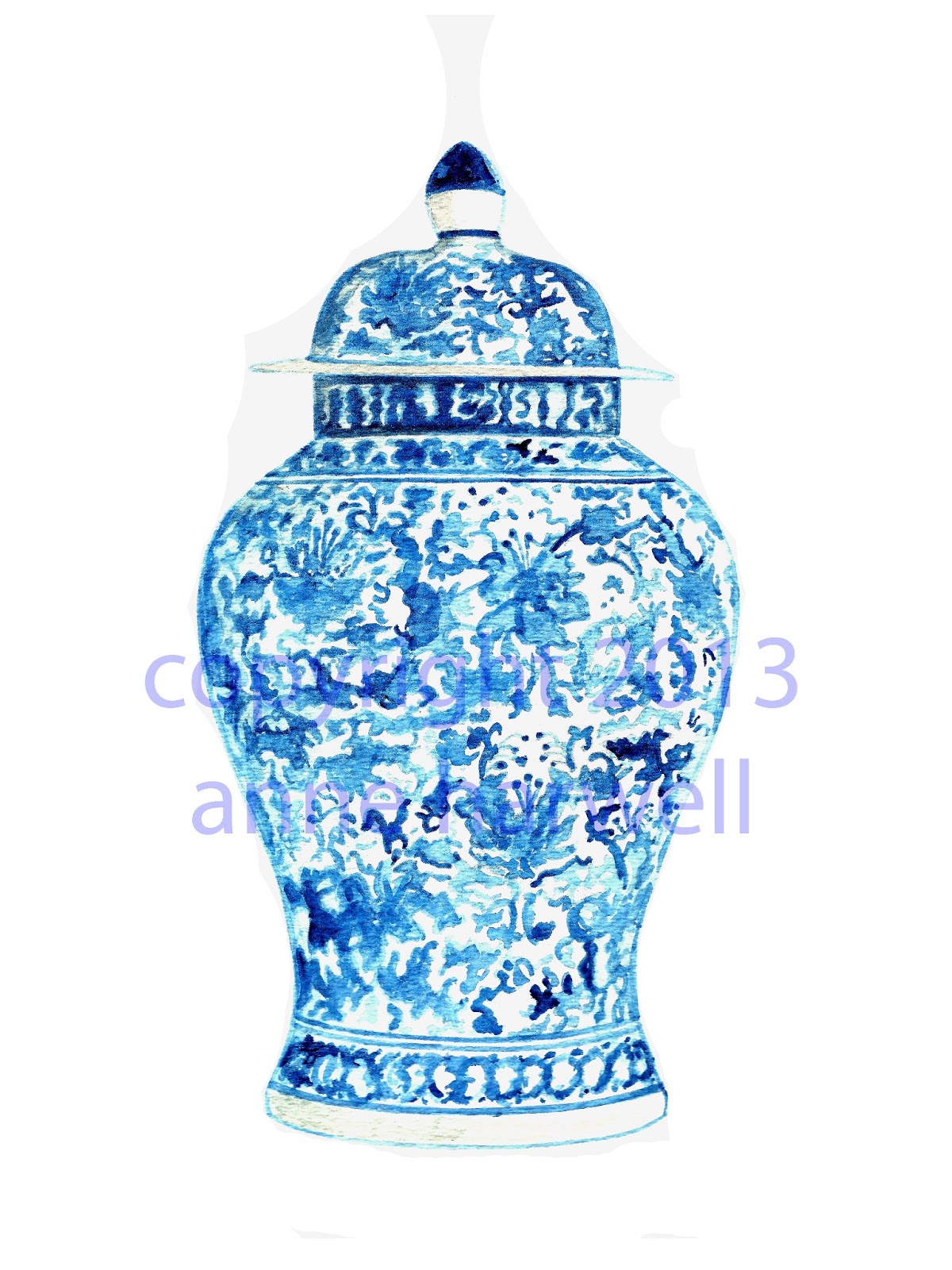 Annechovie NEW! CHINOISERIE GINGER JARS No. 6 & 7