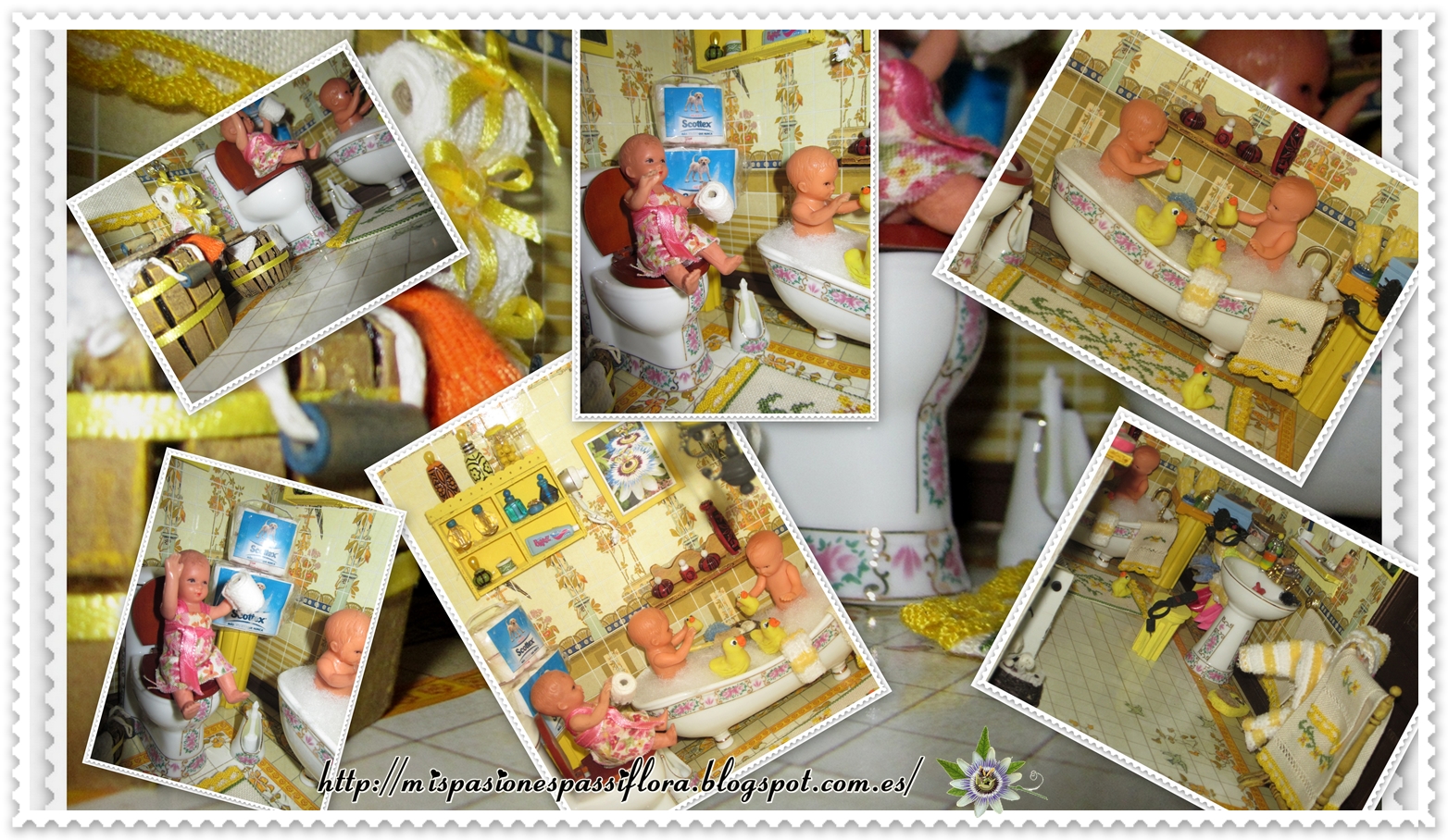 Las miniaturas de Palmira: El baño de la casa